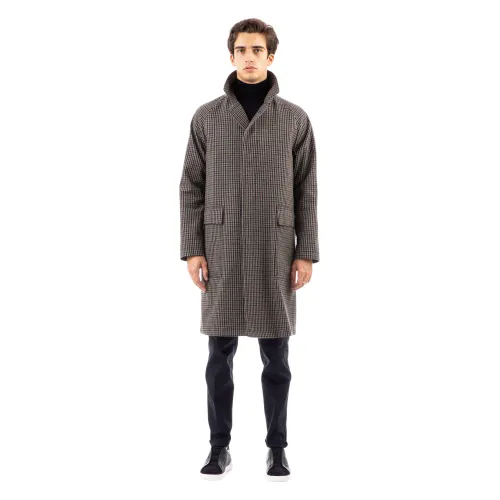 Tagliatore , MultiColour Wool Coat Pied Poule ,Multicolor male, Sizes: