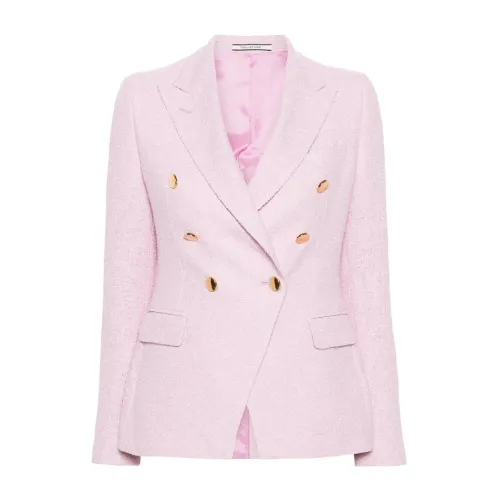 Tagliatore , Pink Jackets for Women Ss24 ,Pink female, Sizes: