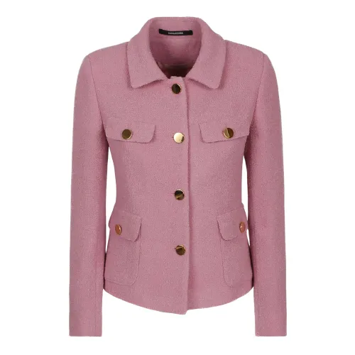Tagliatore , Pink Wool Jacket ,Pink female, Sizes: