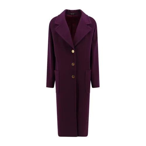 Tagliatore , Purple Wool Cashmere Jacket ,Purple female, Sizes: