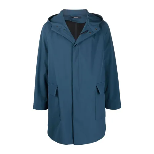 Tagliatore , RainCoat, Stay Dry in Style ,Blue male, Sizes: