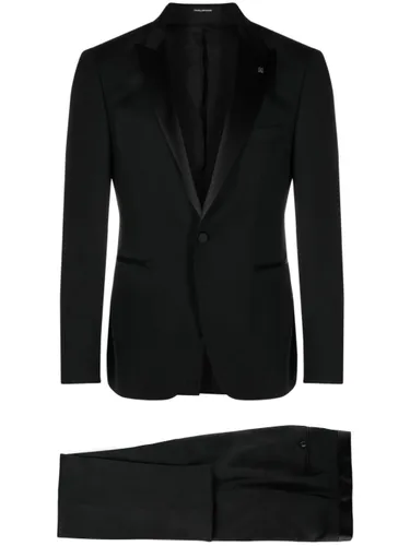 Tagliatore single-breasted virgin-wool suit - Black