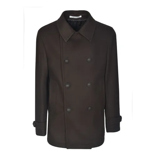 Tagliatore , Stylish Coats Collection ,Brown male, Sizes: