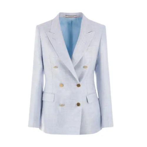 Tagliatore , Stylish Jackets Collection ,Blue female, Sizes: