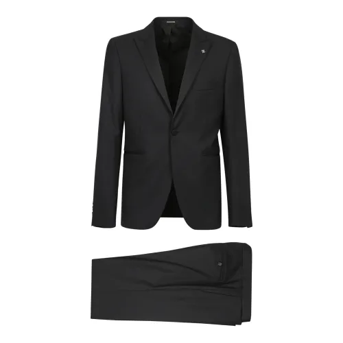 Tagliatore , Three-Piece Dinner Suit, Elegant and Sophisticated ,Black male, Sizes: