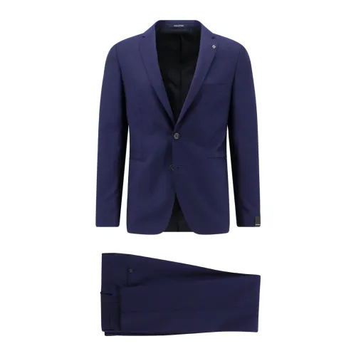 Tagliatore , Upgrade Your Formal Wardrobe with this Single Breasted Suit Set ,Blue male, Sizes: