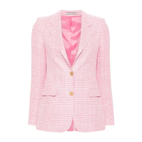 Tagliatore , Womens Clothing Outerwear Pink Ss24 ,Pink female, Sizes: