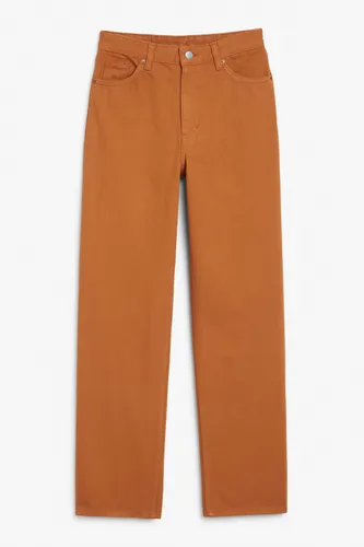 Taiki high waist straight leg jeans - Orange