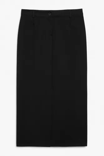 Tailored midi pencil skirt - Black