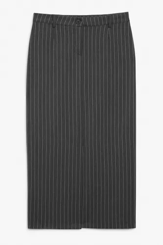 Tailored midi pencil skirt - Grey