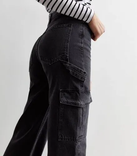 Tall Black Cargo Jeans New Look