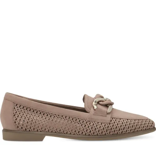 Tamaris , Beige Leather Loafers for Women ,Beige female, Sizes: