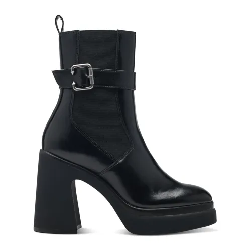 Tamaris , Black Trendy Boots with Anti-Slide Technology ,Black female, Sizes: