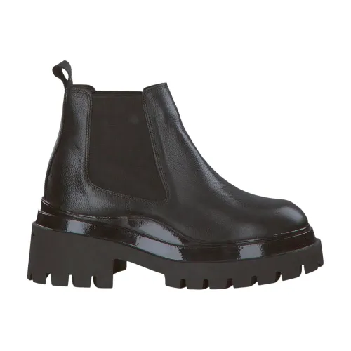Tamaris , Casual Closed Black Ankle Boots ,Black female, Sizes: