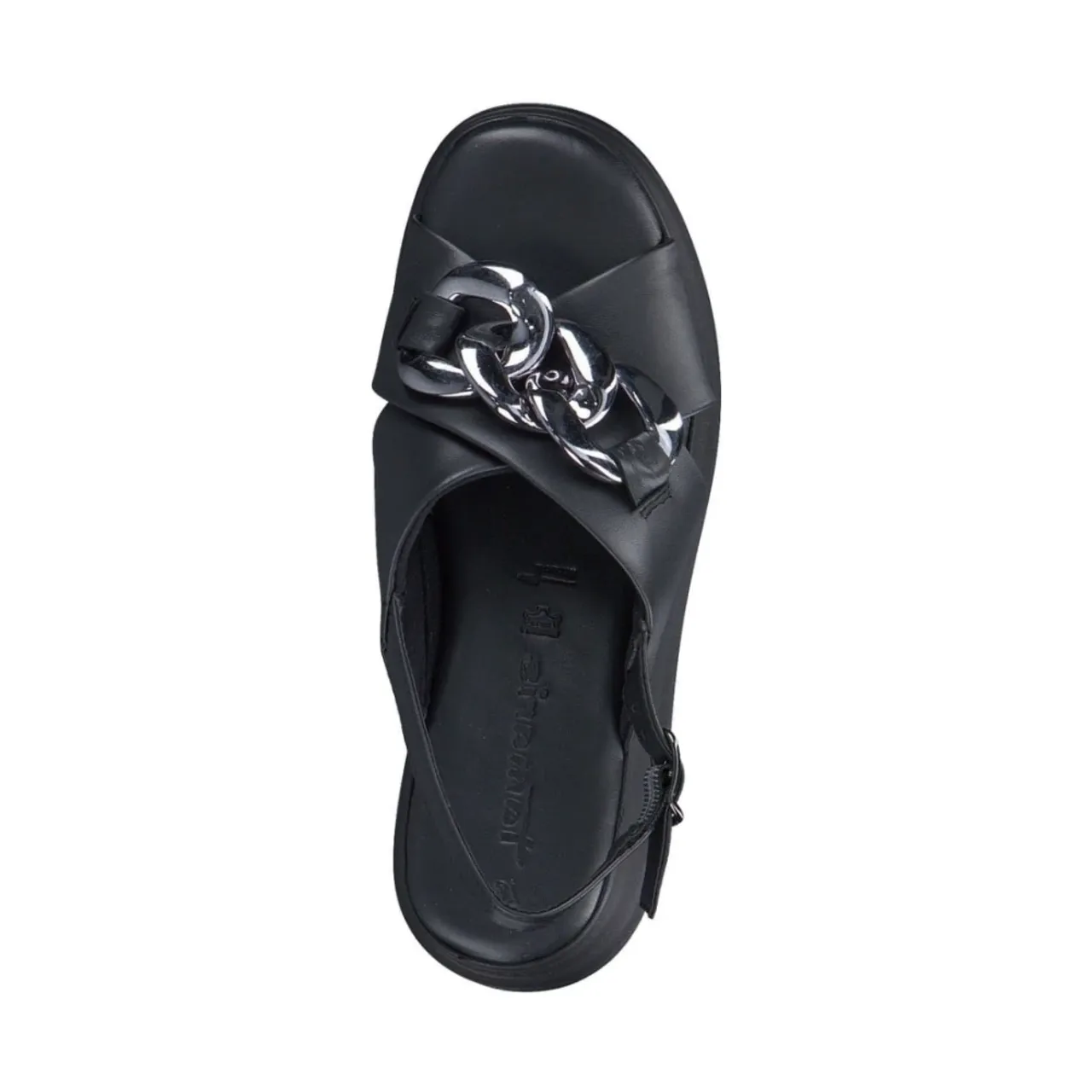 Tamaris , Stylish Flat Sandals in Black ,Black female, Sizes: