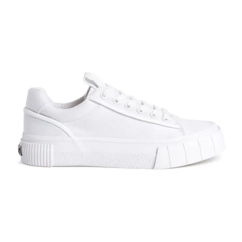Tamaris , White Lace-Up Sneakers for Women ,White female, Sizes: