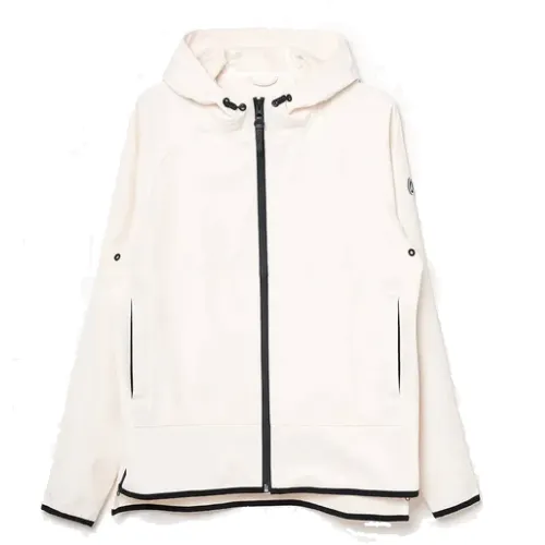 Tantä , Sporty and Casual Waterproof RainCoat ,White female, Sizes: