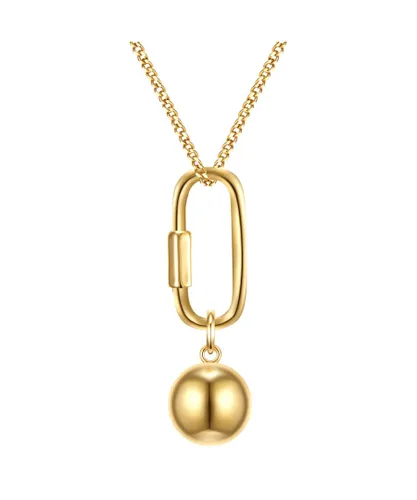 Tassioni Womens Metal Necklace - Gold Metal Composite - One Size