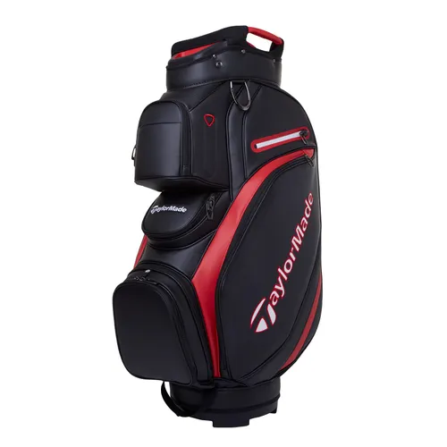TaylorMade 2023 Deluxe Cart Bag (Black/Red)