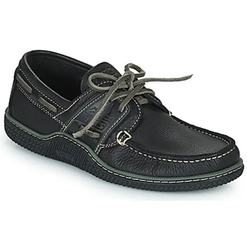 TBS  GLOBEK  men's Boat Shoes in Black