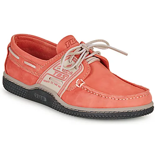 TBS  GLOBEK  men's Boat Shoes in Orange