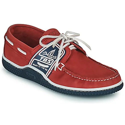 TBS  GLOBEK  men's Boat Shoes in Red