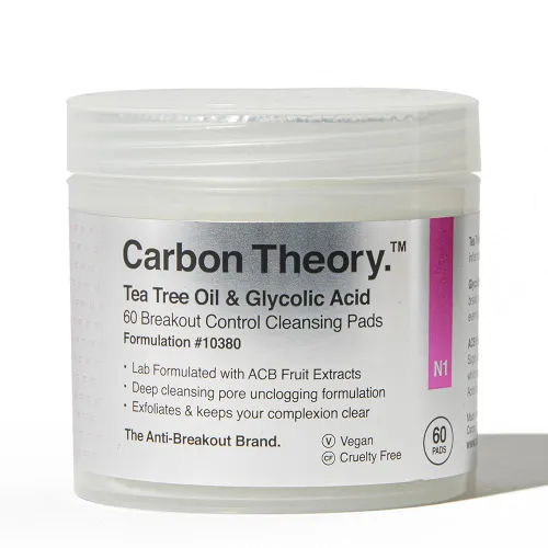 Tea Tree Oil & Glycolic Acid Breakout Control Cleansing Pads