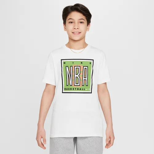 Team 31 Courtside Older Kids' (Boys') Nike Max90 NBA T-Shirt - White - Cotton