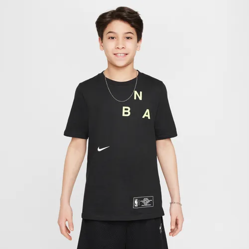 Team 31 Essential Older Kids' (Boys') Nike NBA T-Shirt - Black - Cotton