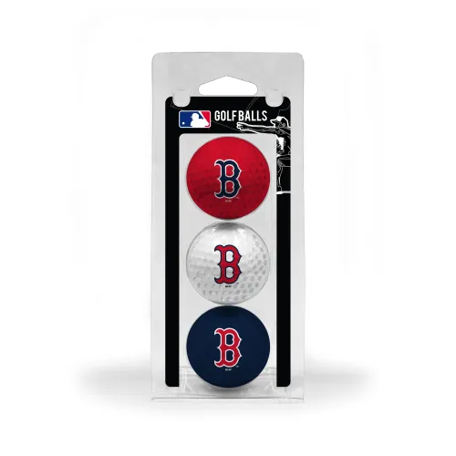 Team Golf MLB Boston Red Sox 3 Golf Ball Pack Regulation