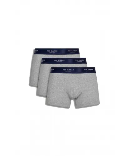 Ted Baker 3 Pack Cotton Mens trunk underwear - Grey