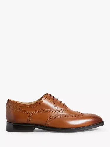 Ted Baker Amaiss Leather Brogues - Tan - Male