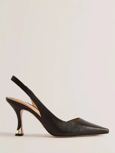 Ted Baker Ariii Slingback Leather Court Shoes - Black - Female