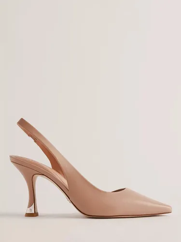 Ted Baker Ariii Slingback Leather Court Shoes - Mid Pink - Female