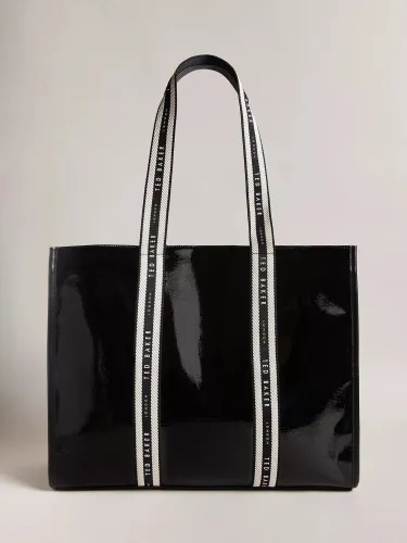 Ted Baker Celinie Branded Webbing Large Tote Bag, Black - Black - Female