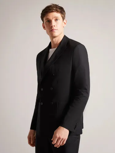 Ted Baker Cleeve Linen Blend Slim Fit Jacket - Black - Male