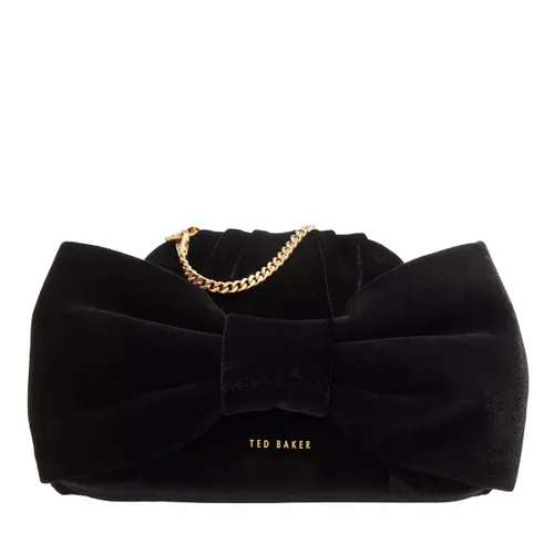 Ted Baker Clutches - Niasie Velvet Bow Clutch Bag - black - Clutches for ladies