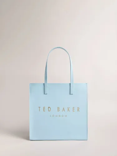 Ted Baker Crinkon Crinkle Large Icon Tote Bag, Light Blue - Light Blue - Female