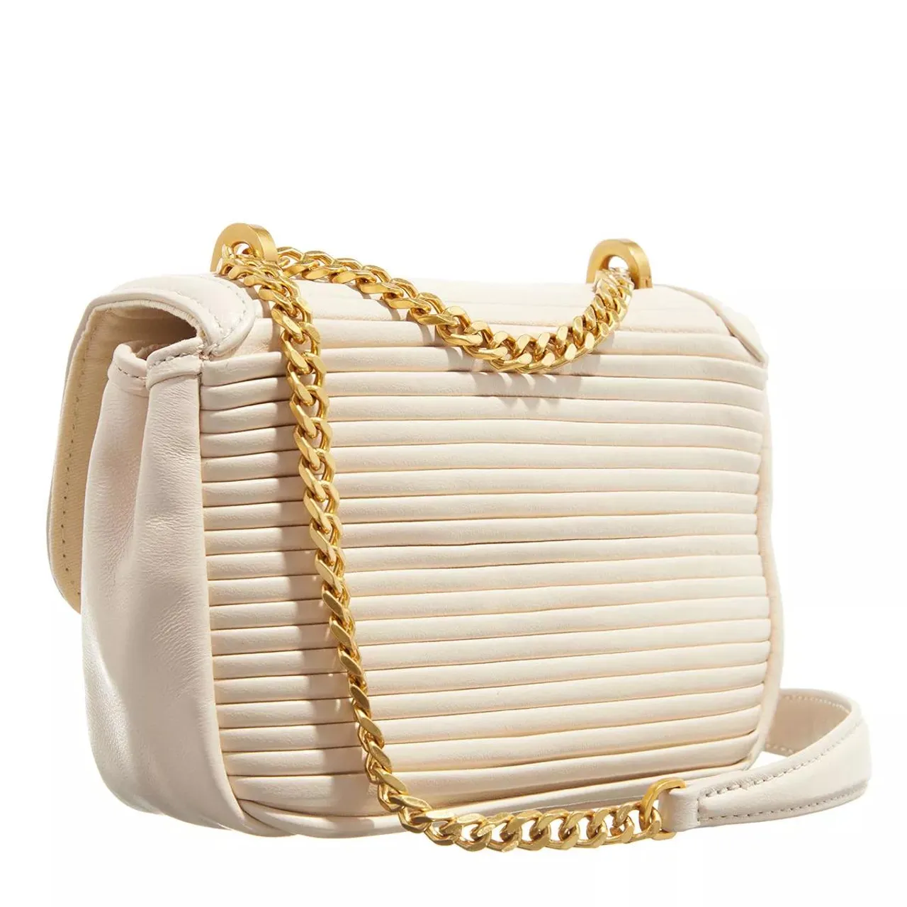 Ted Baker Crossbody Bags - Pyahley Statement T Plisse Mini Bag - beige - Crossbody Bags for ladies