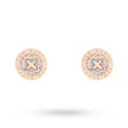 Ted Baker Crystal Mini Button Earrings