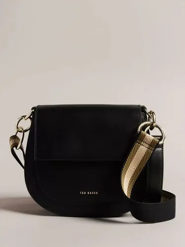 Ted Baker Darcell Leather Cross Body Bag - Deep Black - Female - Size: One Size