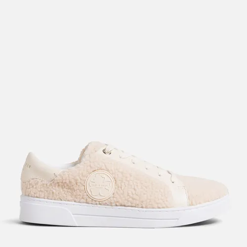 Ted Baker Dilliah Faux Shearling Trainers - UK