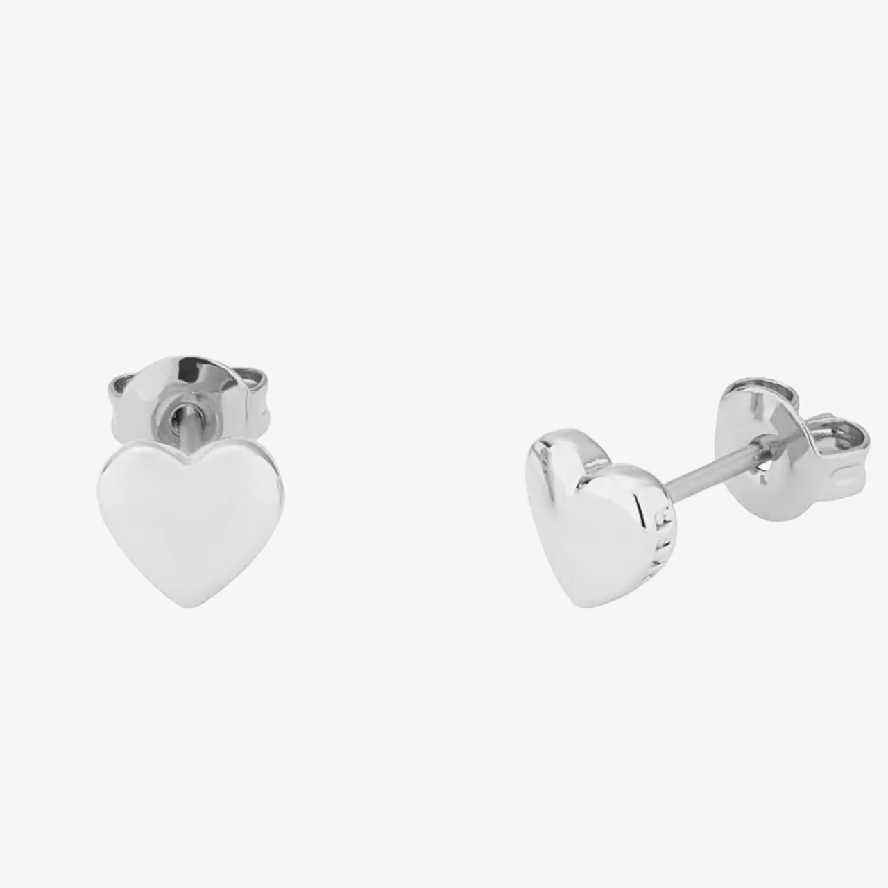 Ted Baker Harly Silver Finish Tiny Heart Stud Earrings TBJ872-01-03