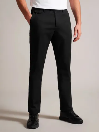 Ted Baker Haydae Slim Fit Textured Chino Trousers, Black - Black - Male