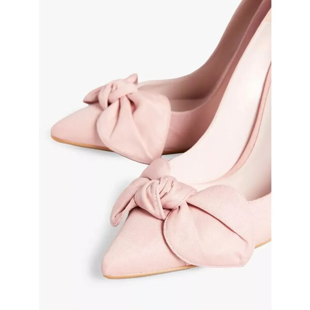 Ted Baker Hyana Moire Satin Bow Court Shoes - Dusky-pink - Female