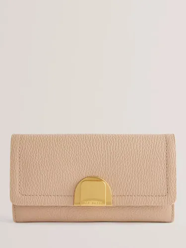 Ted Baker Imieldi Lock Detail Flapover Purse - Natural Taupe - Female