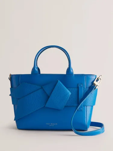 Ted Baker Jimisie Mini Knot Bow Top Handle Bag - Bright Blue - Female