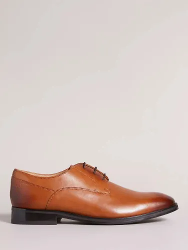 Ted Baker Kampten Leather Derby Shoes, Tan - Tan - Male