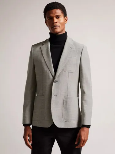 Ted Baker Lucca Slim Fit Wool Jacket, Grey - Grey - Male