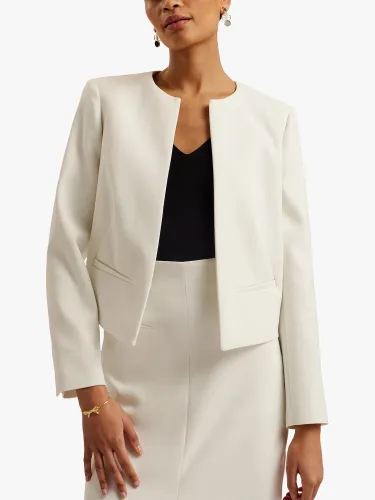 Ted Baker Manabuj Tailored Coat - White - Female